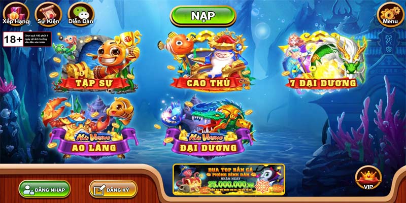 Luật chơi hấp dẫn của Vua Săn Cá cho thành viên